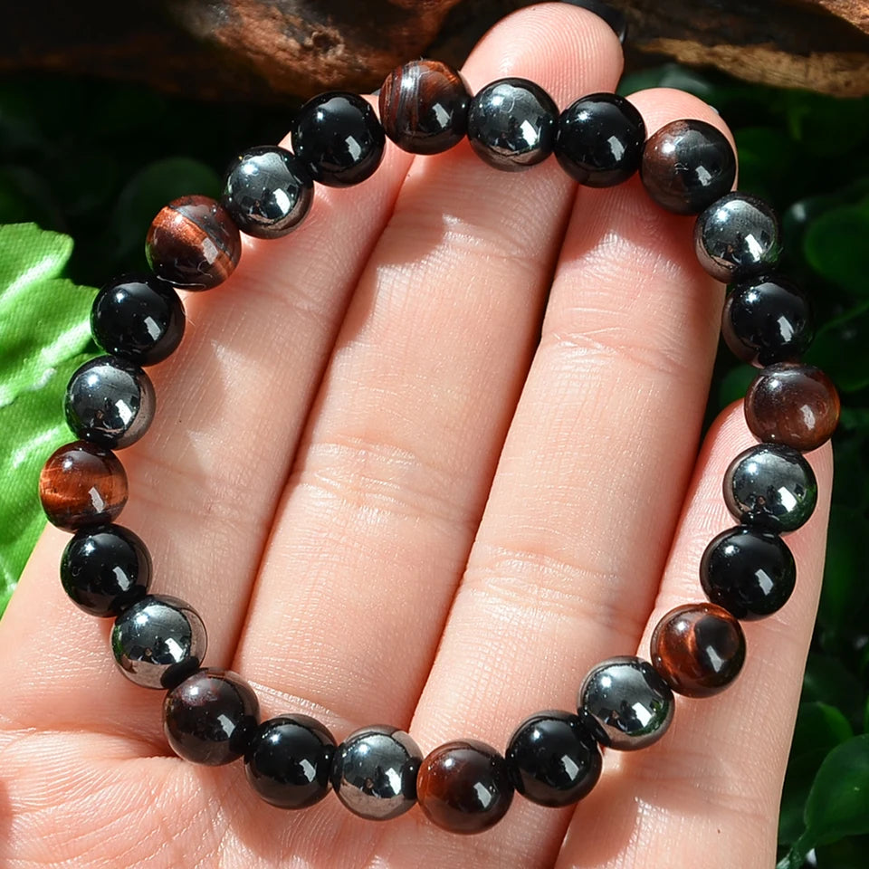 ✨ Natural Crystal Gemstone Bracelet – Meaningful Anniversary Gift for Boyfriends, Perfect for Daily Wear & Special Occasions