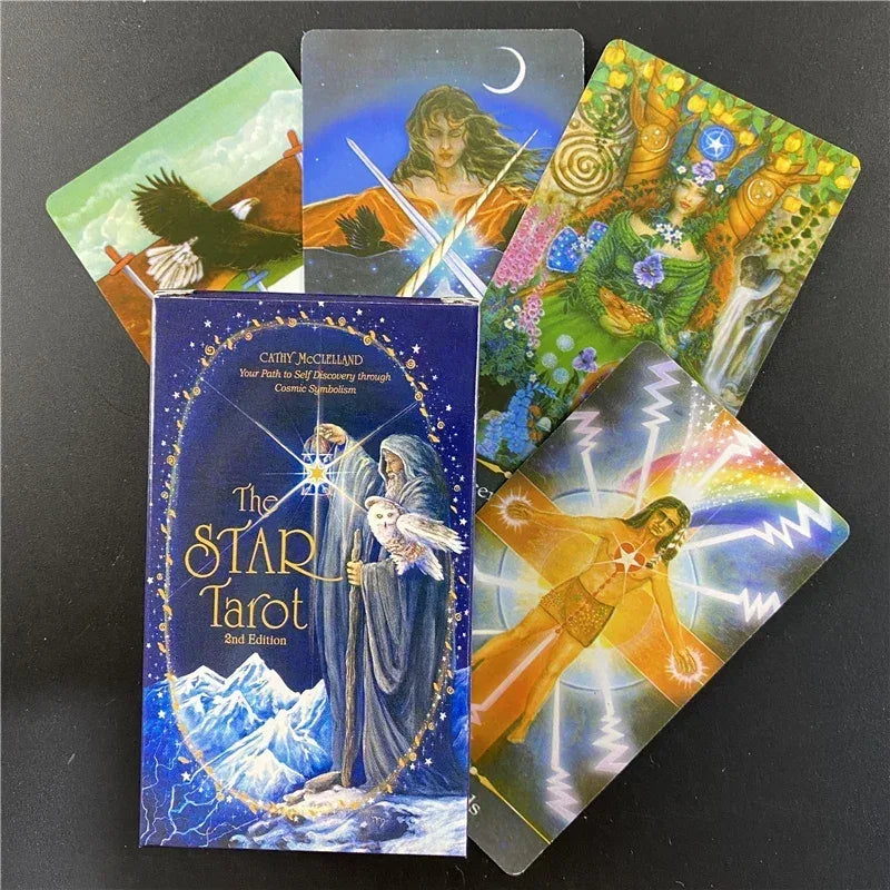 ✨ The Star Tarot Deck – Unique Star-Shaped Fortune-Telling Cards with Durable Print and Comprehensive PDF Guidebook