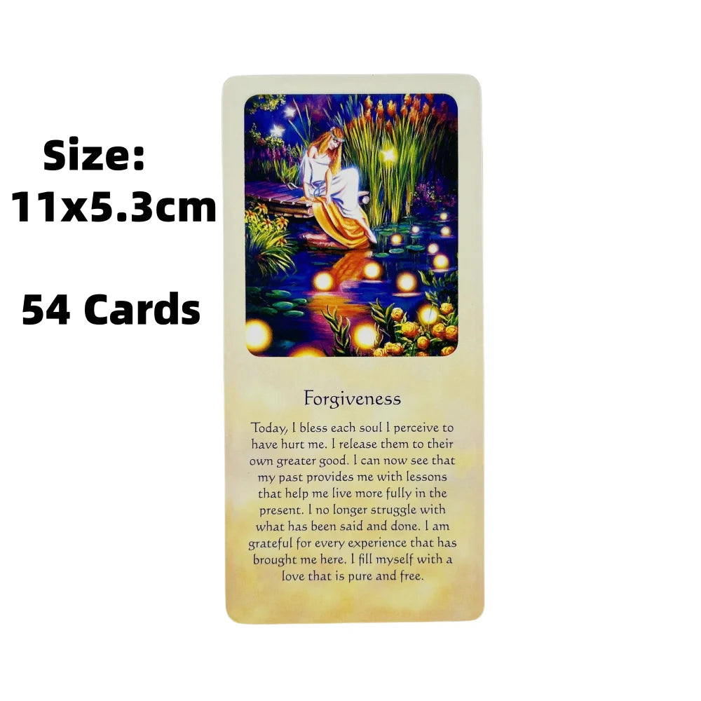 ✨ Messages of Life Oracle Cards – 54-Card English Deck for Divination, Affirmations & Party Board Games | Uplift Your Spirit, Guide Your Day