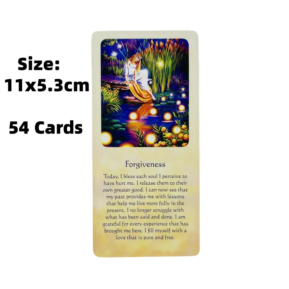✨ Messages of Life Oracle Cards - 54-Card English Divination Deck for Affirmations & Party Games | Elevate Your Spirit & Guide Your Day