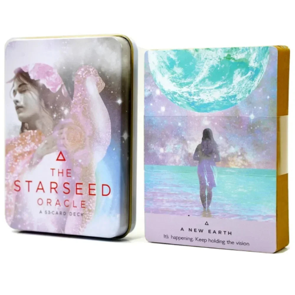 Wondering Spirit Tarot Deck – 78 Gold-Edged Cards in Durable Tin Box