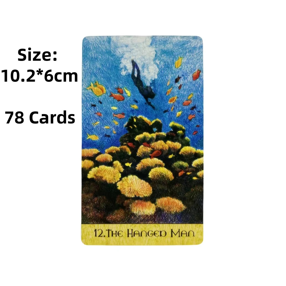 🔥Fantasy Garden Tarot Cards | 78-Card Oracle & Divination Deck with English Visions for Board Games