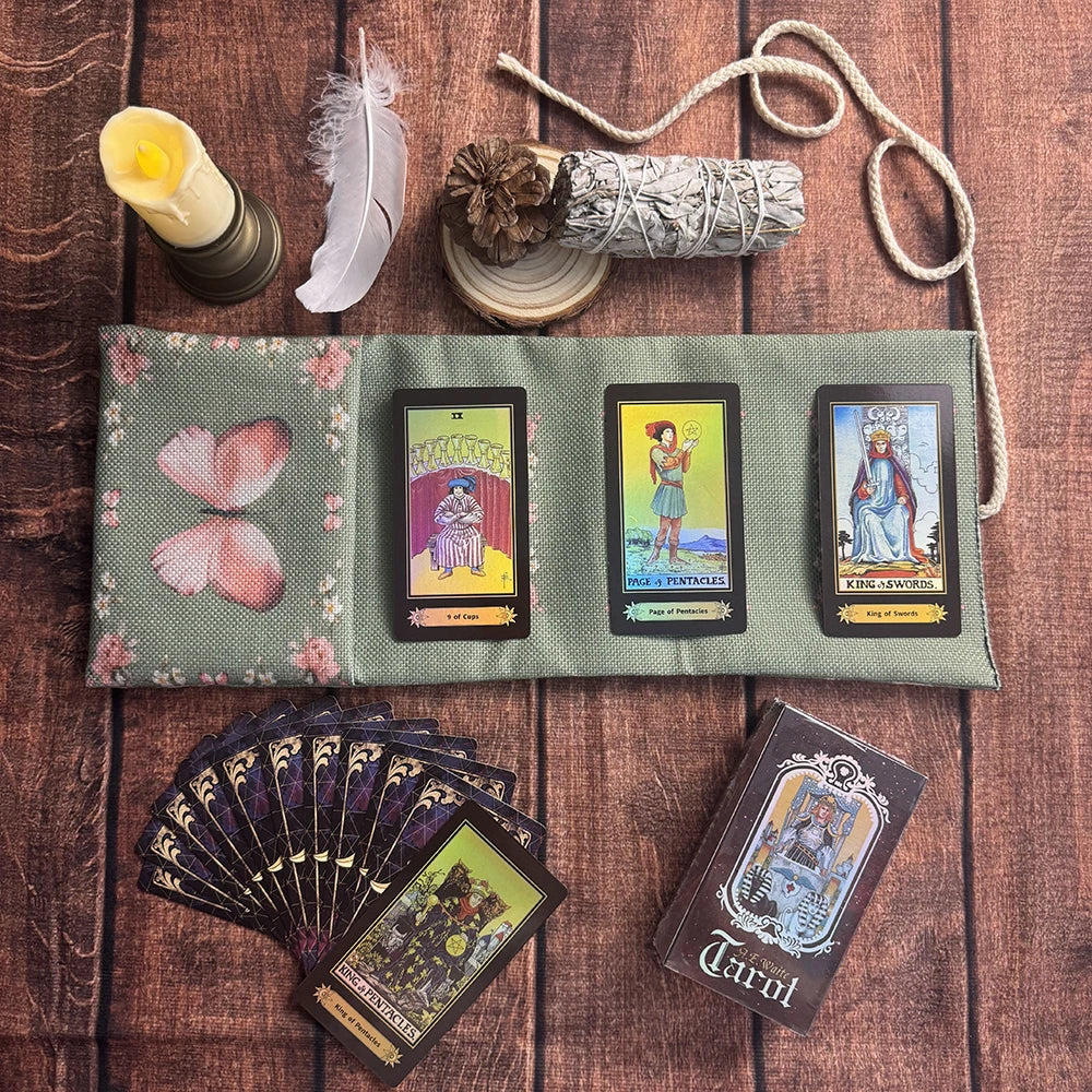 💜 Mystic Moonlight Tarot Deck – 78‑Card Set with Guidebook for Insight, Parties & Daily Magic﻿