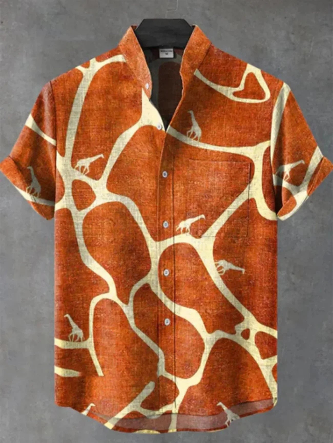 🌿 The Ethno-Luxe Heritage Linen Shirt: Premium Men's Casual Short-Sleeve Top – High-Definition Ethnic Artistic Print, Breathable Organic Cotton-Linen Fabric, and Sophisticated Button-Down Tailoring YHBKYF12