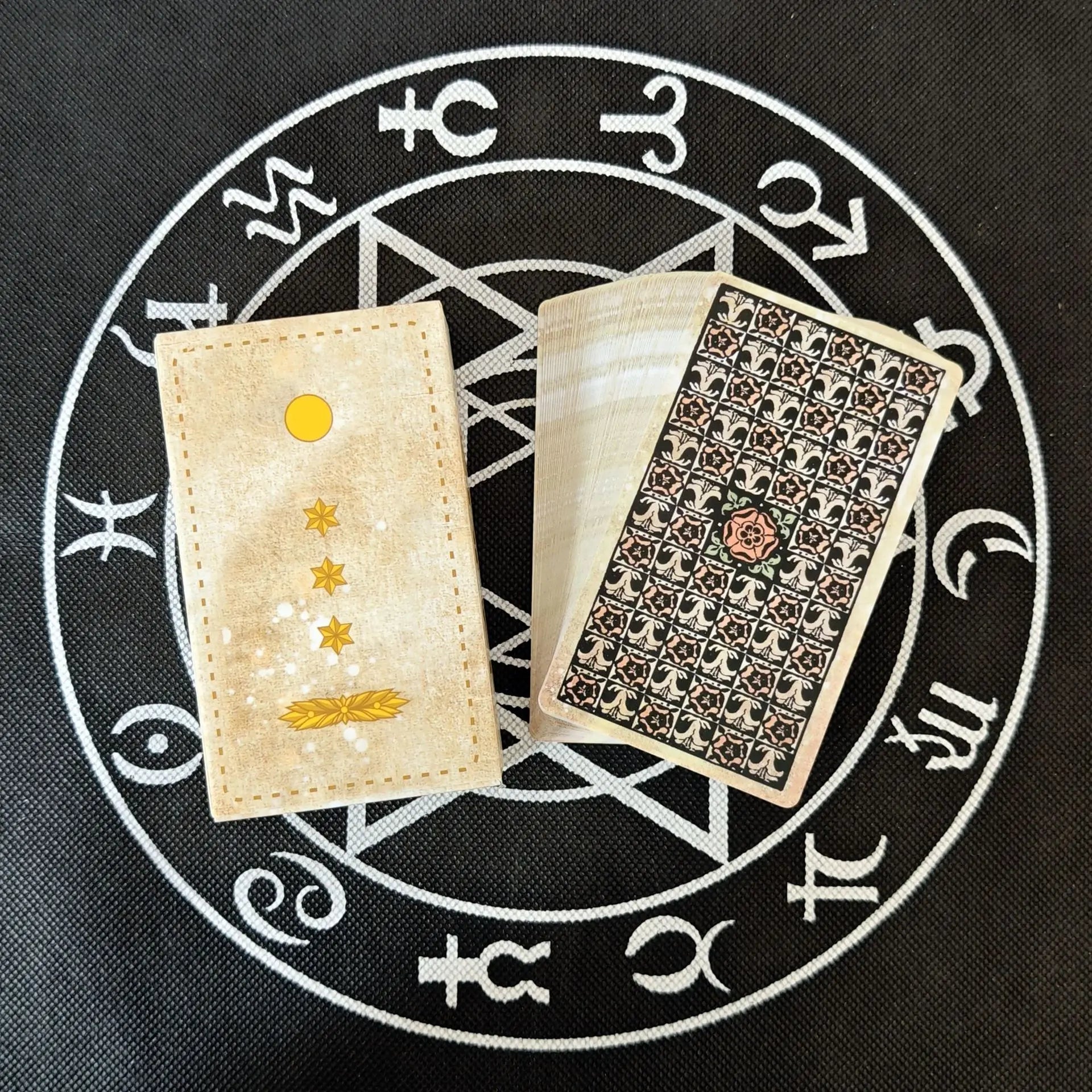 🎴 Tarot Cards Spanish Vintage Tarot Deck Spanish Edition 78pcs﻿ | Suitable for Beginners & Enthusiasts | Birthday Gift & Party Game