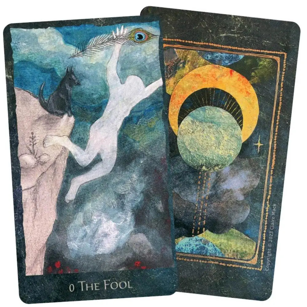 🌧️ The RainShadow Tarot Deck – 78-Card Set with Original Paintings & Hand-Cut Collage Art