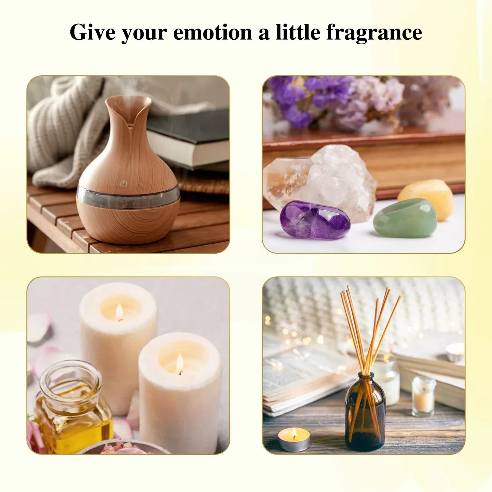🌿 EUQEE 6-Piece Essential Oils Set – Premium Aromatic Oils for Humidifier and Diffuser, Including Lavender, Eucalyptus, Peppermint, Tea Tree, Sweet Orange, and Lemongrass﻿