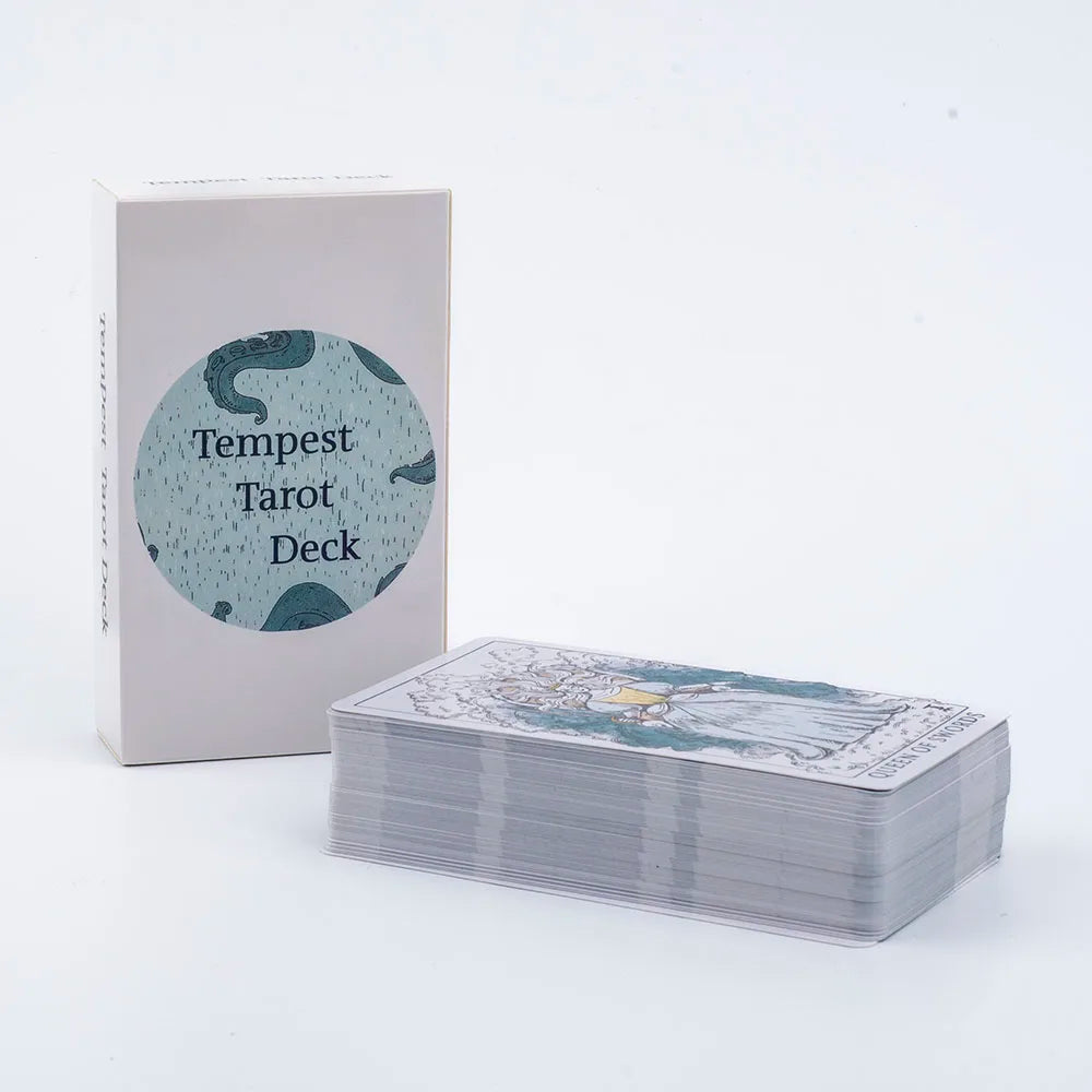 🃏 Tempest Tarot Deck – 78-Card Ocean Themed Deck with Guidebook for Beginners, Party Games, and Divination