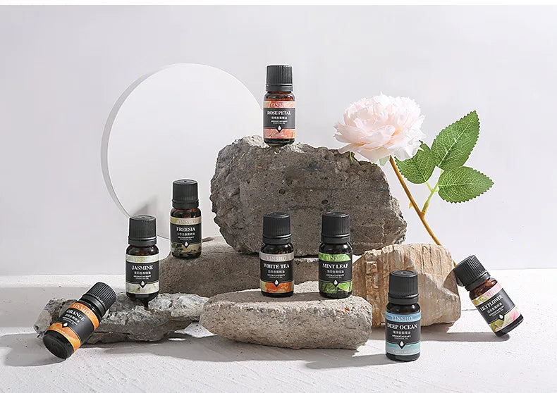 🌟 17 Flavors 10ml Essential Oils for Aroma Diffuser – Water-Soluble Natural Fragrance Oils for Home and AirHumidifier﻿