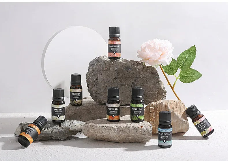 🌟 17 Flavors 10ml Essential Oils for Aroma Diffuser – Water-Soluble Natural Fragrance Oils for Home and AirHumidifier﻿