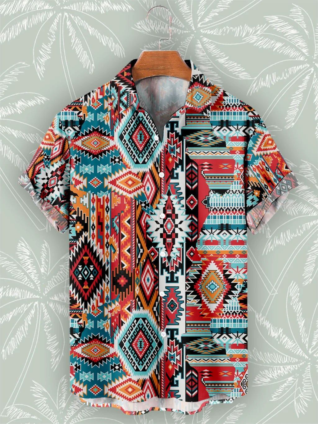 🌍 The Bohemian African Tribe 3D Masterpiece: Premium Men's Retro Short-Sleeve Shirt – High-Definition Tribal Graphic Print, Breathable Summer Beach Fabric, and Sophisticated Oversized Social Silhouette