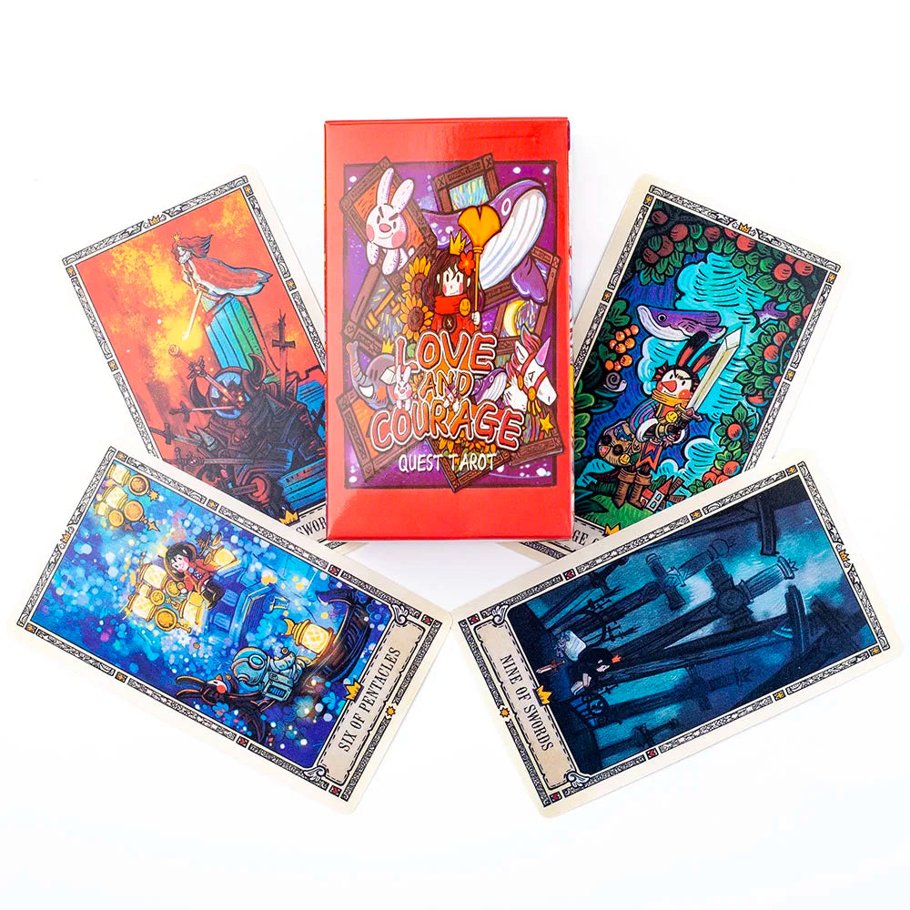 🎴 Love And Courage Quest Tarot Pocket Edition – 78-Card Tarot Deck: The Little Princess' Fantasy Journey