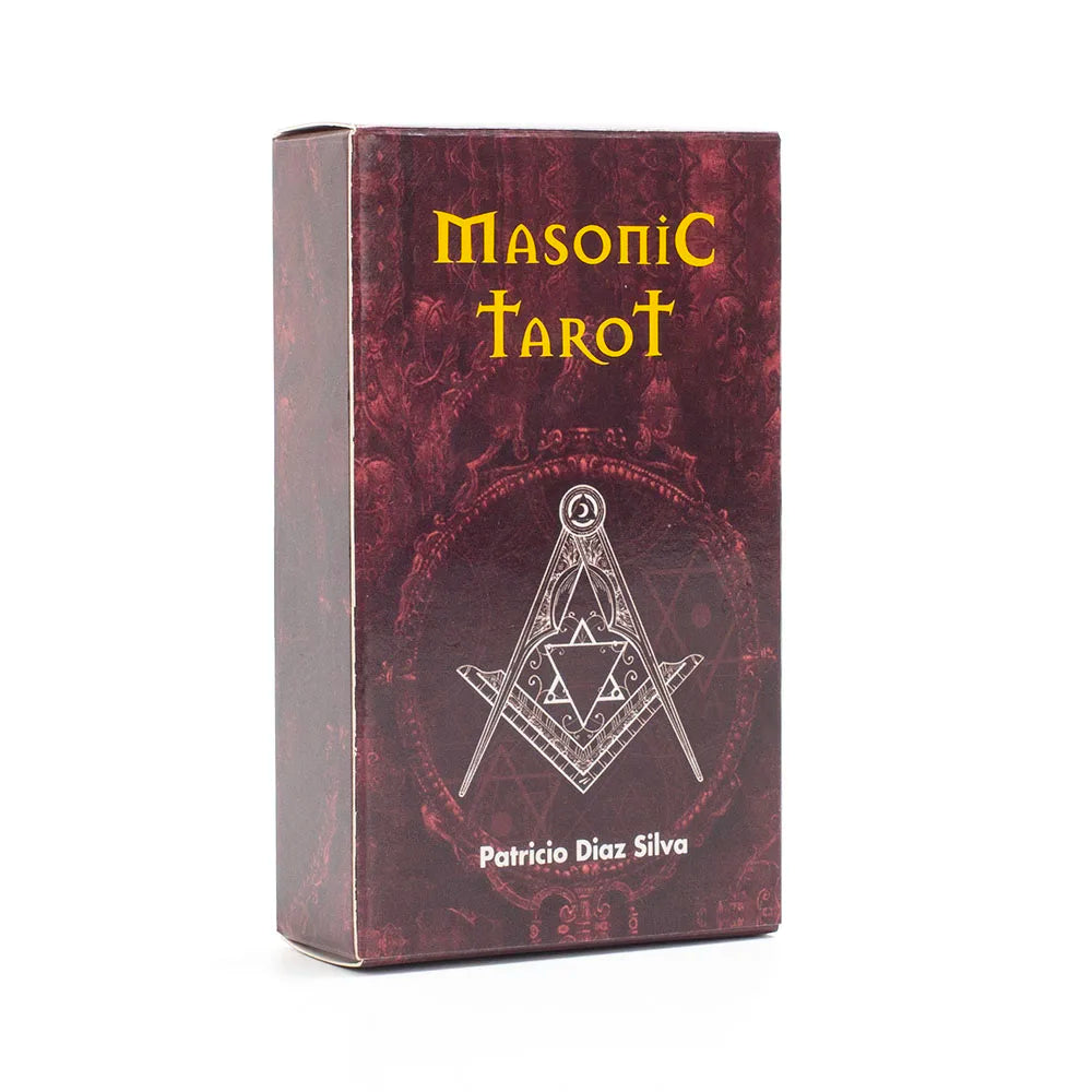 🃏 Masonic Tarot Deck by Patricio Diaz Silva – 78-Card Esoteric Fortune Telling Deck with Guidebook, 10.3 × 6 cm
