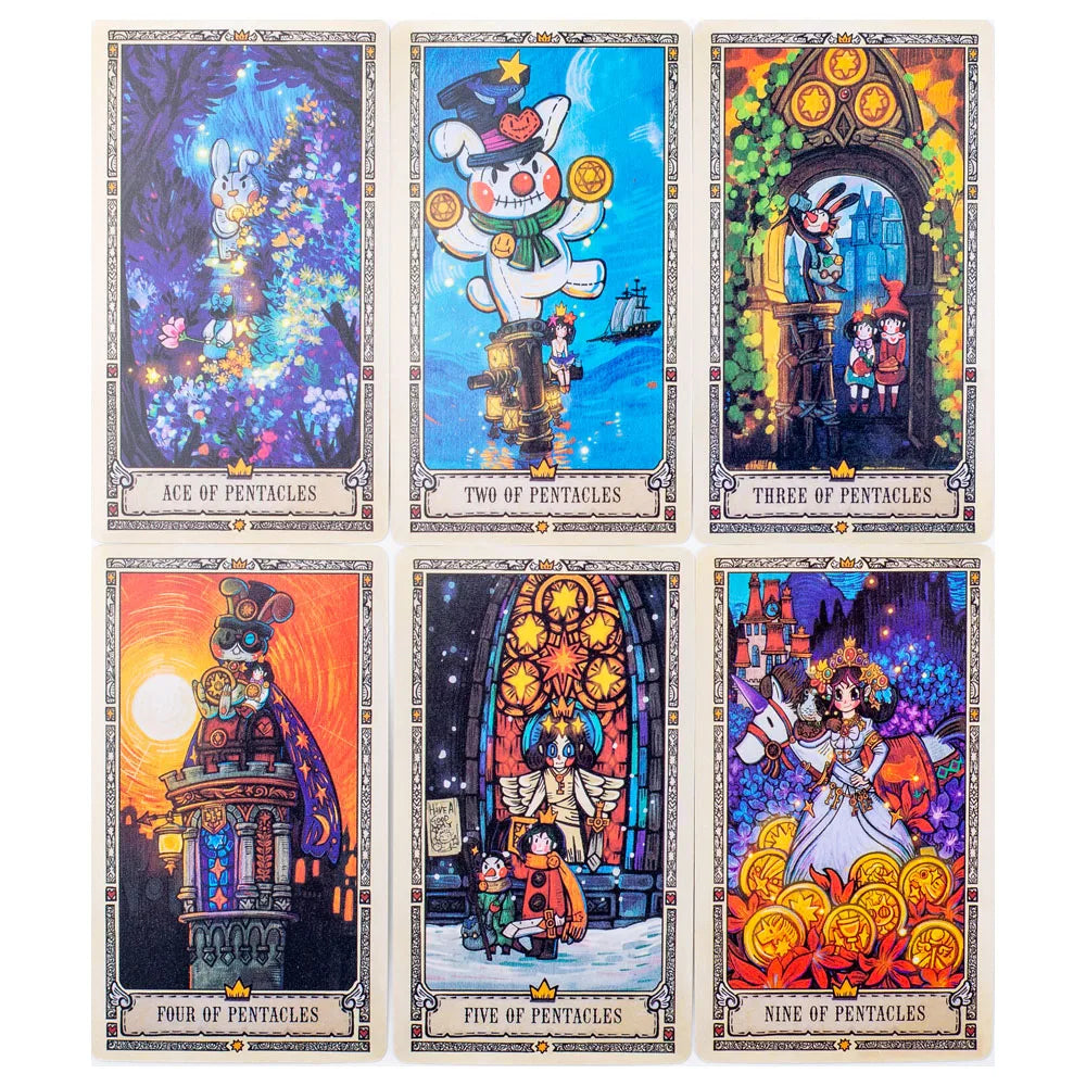 🎴 Love And Courage Quest Tarot Pocket Edition – 78-Card Tarot Deck: The Little Princess' Fantasy Journey