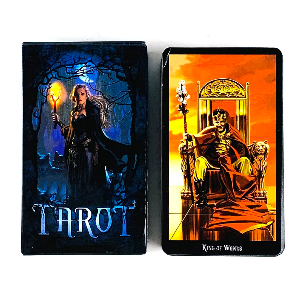 🔥Hot Selling Tarot Cards | 78-Card Oracle Deck for Leisure Entertainment – Family Gathering Divination & Tarot Board Game
