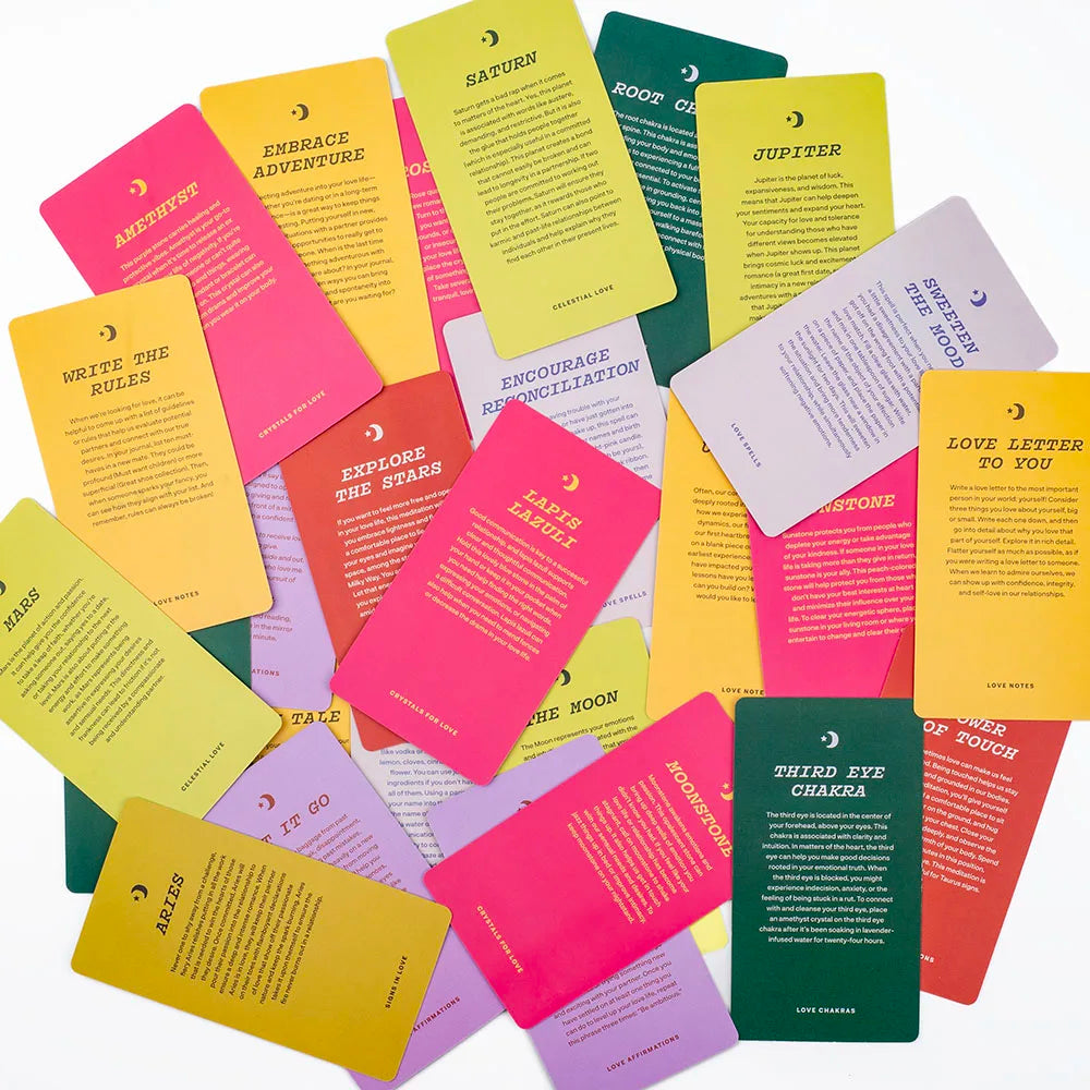 💗 The Love Deck Cards – 70 Pcs English Visions Tarot Deck for Divination & Parties