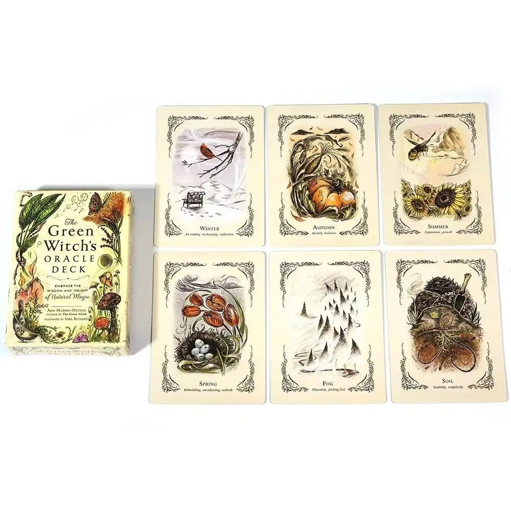 Wise Witch Oracle Deck – 20-Card English Deck (12x7 cm) for Learning Fortune Telling, Divination Methods, and Party Board Games
