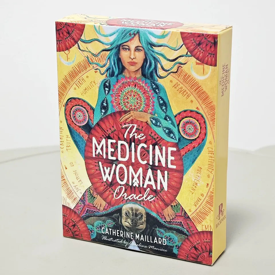 🌿 Medicine Woman Oracle Deck – 49 Cards | Discover The Archetypes of The Divine Feminine | English Guidebook Included | Shamanic Wisdom & Feminine Empowerment | Perfect for Meditation & Spiritual Growth