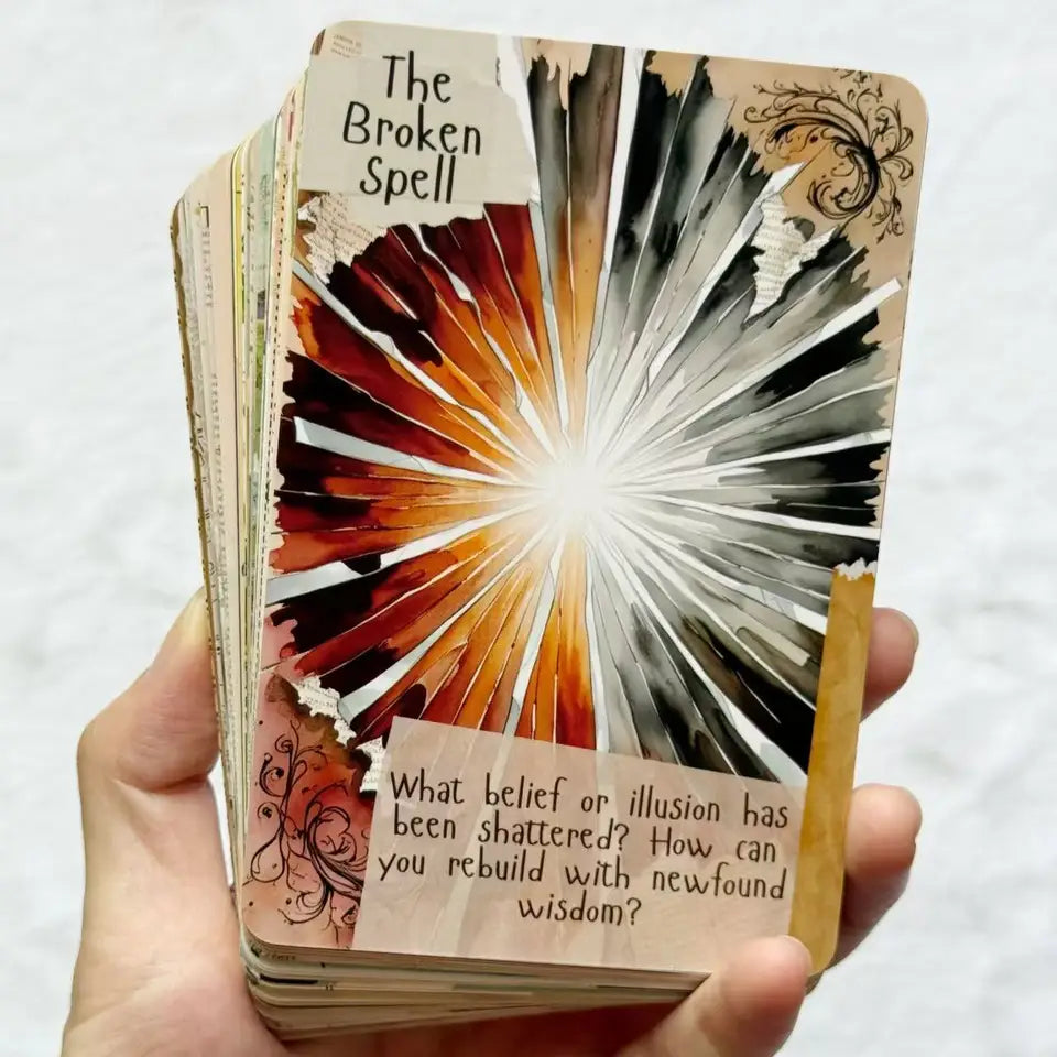 Threads of The Soul Oracle Deck (50 Exquisite Cards) - Journaling Prompt & Self Reflection Edition for Personal Growth, Healing, Story Reclamation & Intuitive Guidance