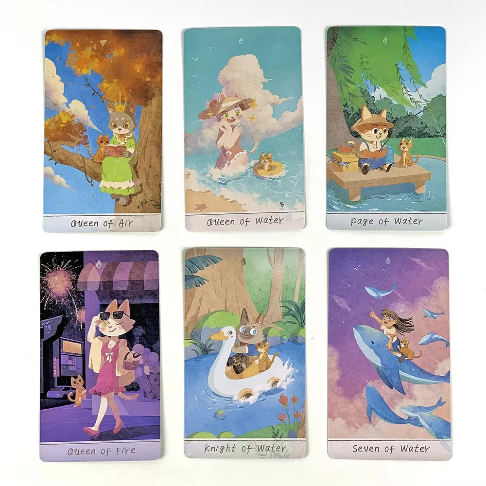 Of The Year Tarot Deck – Cute Cartoon Character Cards for Friend Party Games & Creative Gift Collectors