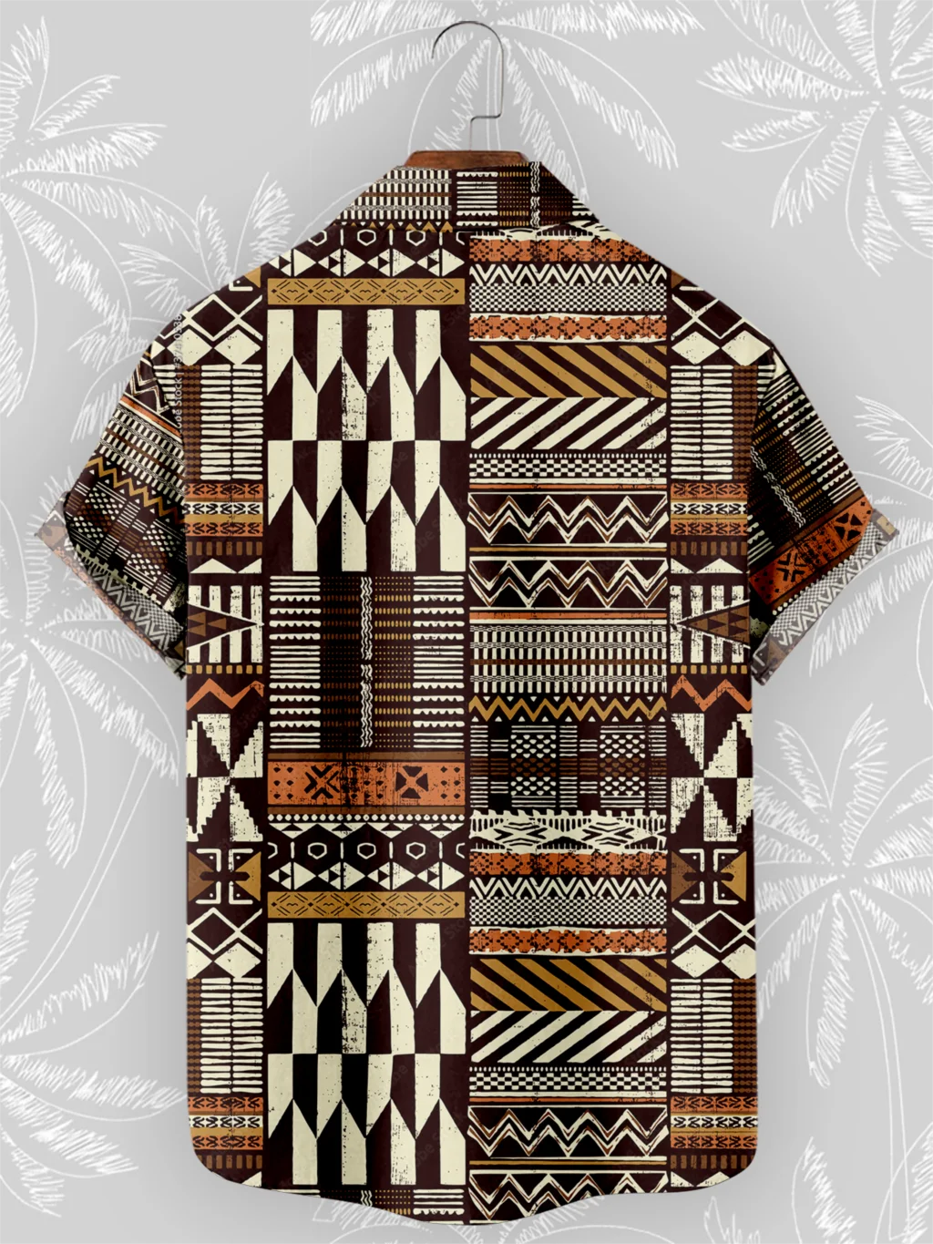 🌍 The Bohemian African Tribe 3D Masterpiece: Premium Men's Retro Short-Sleeve Shirt – High-Definition Tribal Graphic Print, Breathable Summer Beach Fabric, and Sophisticated Oversized Social Silhouette