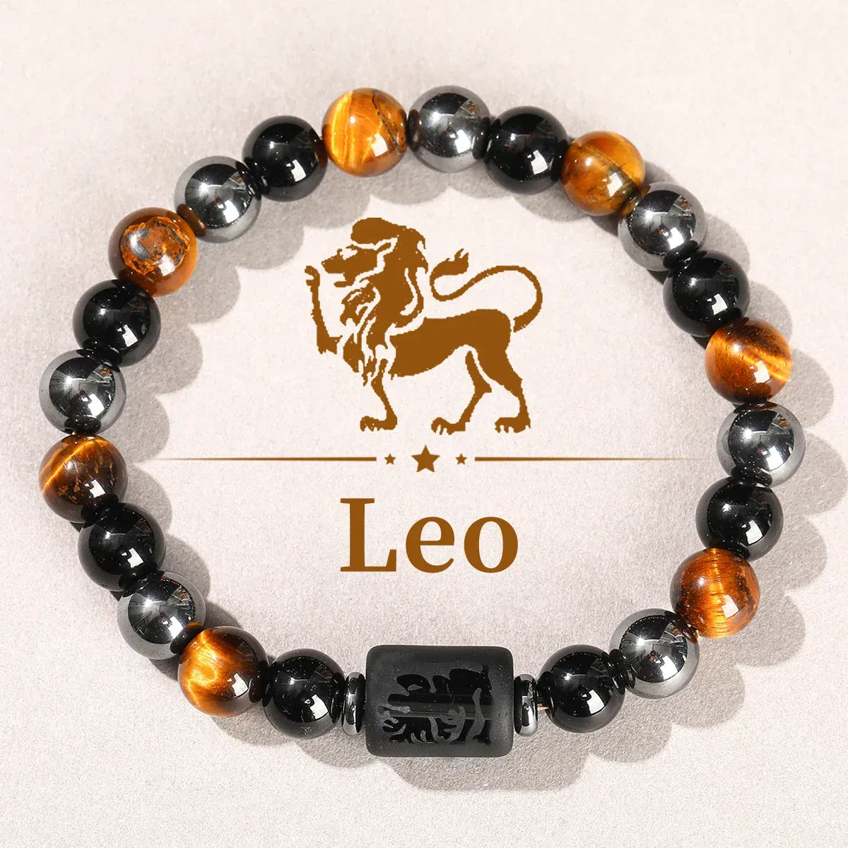 🌌 The "Cosmic Identity" Zodiac Bracelet: 12 Constellation Natural Stone Bangle for Men & Women 7.23-8.22