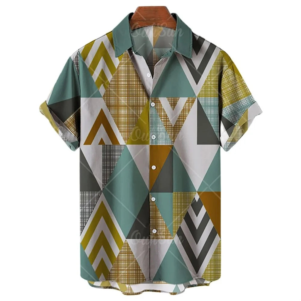 🏝️ The Dasan Majestic Edition: Ultra-Luxury Men’s High-End Hawaiian Shirt – High-Definition Floral & Ethnic Graphic Print, Premium Cooling Performance Fabric, and Sophisticated Resort-Luxe Button-Down