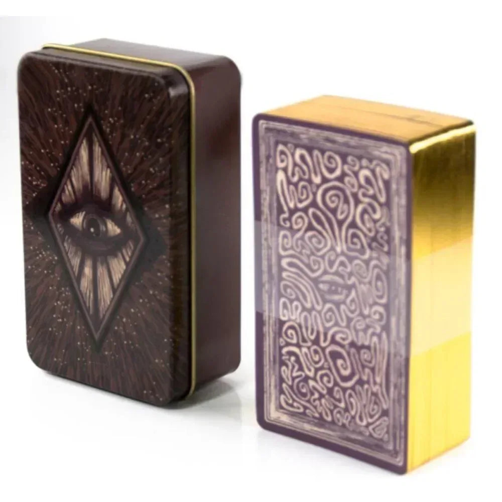 Wondering Spirit Tarot Deck – 78 Gold-Edged Cards in Durable Tin Box