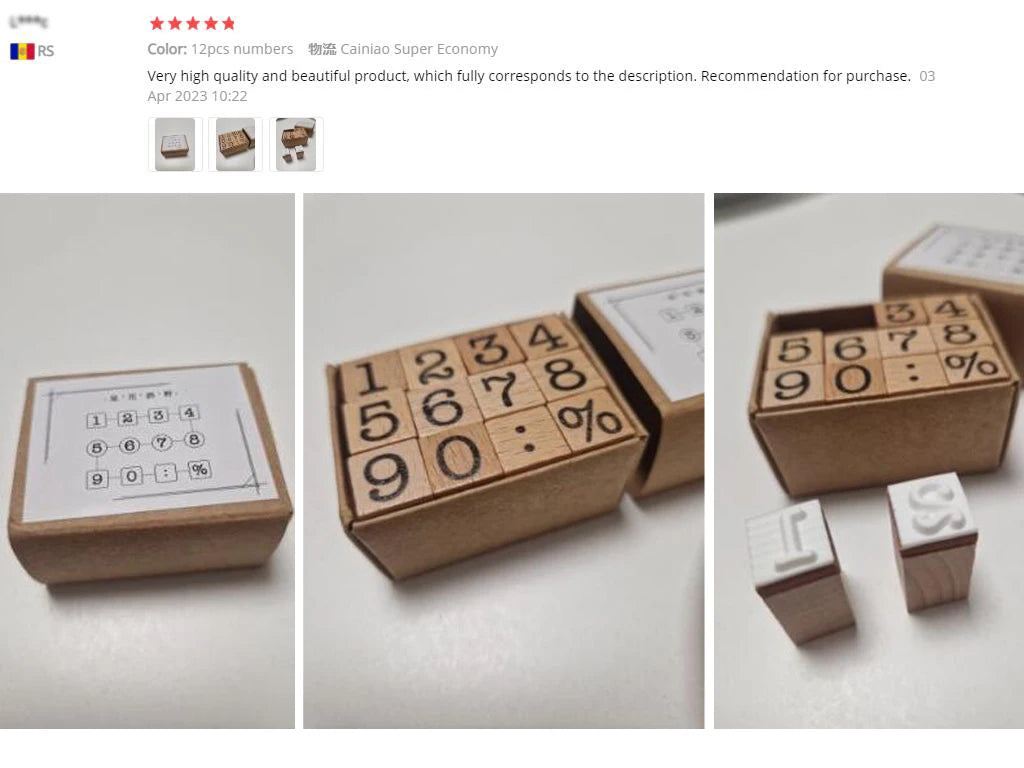 🔤 Wooden Alphabet Letter Stamps Set – Vintage Uppercase & Lowercase Rubber Stamps with DIY Self Ink Pad | Perfect for Diary, Album, Handmade Art & Craft