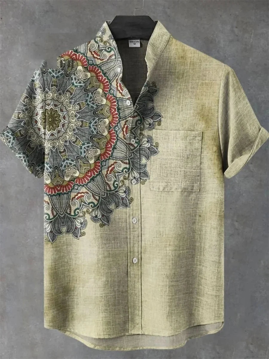 🏙️ The Urban Vintage Masterpiece: Premium Men's Casual Short-Sleeve Shirt – High-Definition Retro Graphic Print, Ultra-Breathable City-Luxe Fabric, and Modern-Fit Fashion Silhouette (Fast Delivery Edition) ZS191