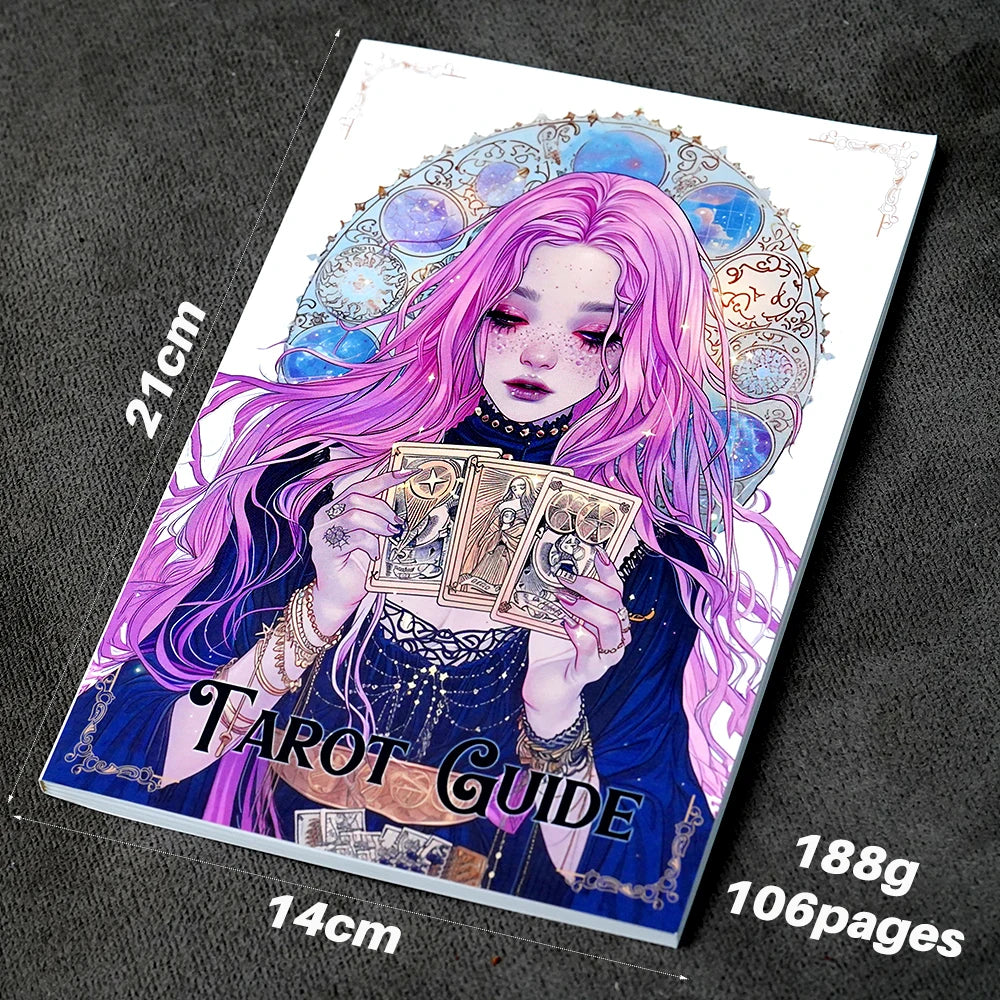✨ Tarot Beginner's Guide – 106 Pages Card Meanings, Reading Spreads, Cheat Sheets for Learning and Understanding Tarot