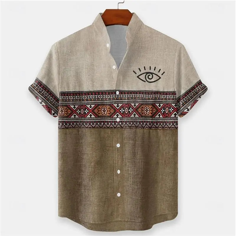 ✨ The Retro White-Dot Masterpiece: Premium Men's Casual Short-Sleeve Shirt – High-Definition Polka Dot Digital Print, Ultra-Breathable Lightweight Fabric, and Sophisticated Vintage Holiday Silhouette SFQQQD109