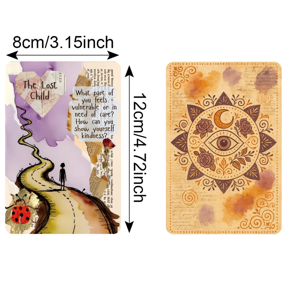 Threads of The Soul Oracle Deck (50 Exquisite Cards) - Journaling Prompt & Self Reflection Edition for Personal Growth, Healing, Story Reclamation & Intuitive Guidance