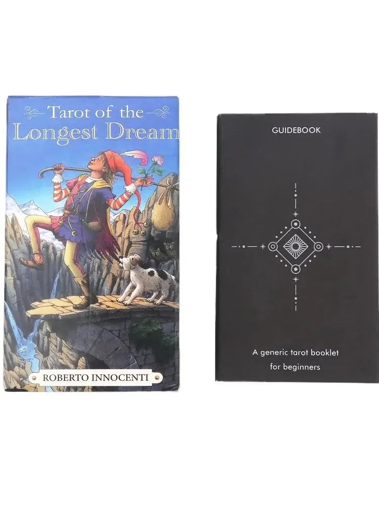 78Pcs Longest Dream Tarot Card Set High-Quality Divination Tool With Detailed Guidebook Colorful Frame Fortune Telling Cards