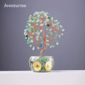 🌳 7 Chakra Healing Crystal Tree: "Get Rich" Money Tree with Natural Stones – Feng Shui Bonsai for Wealth, Luck & Home Office Decor aventurine