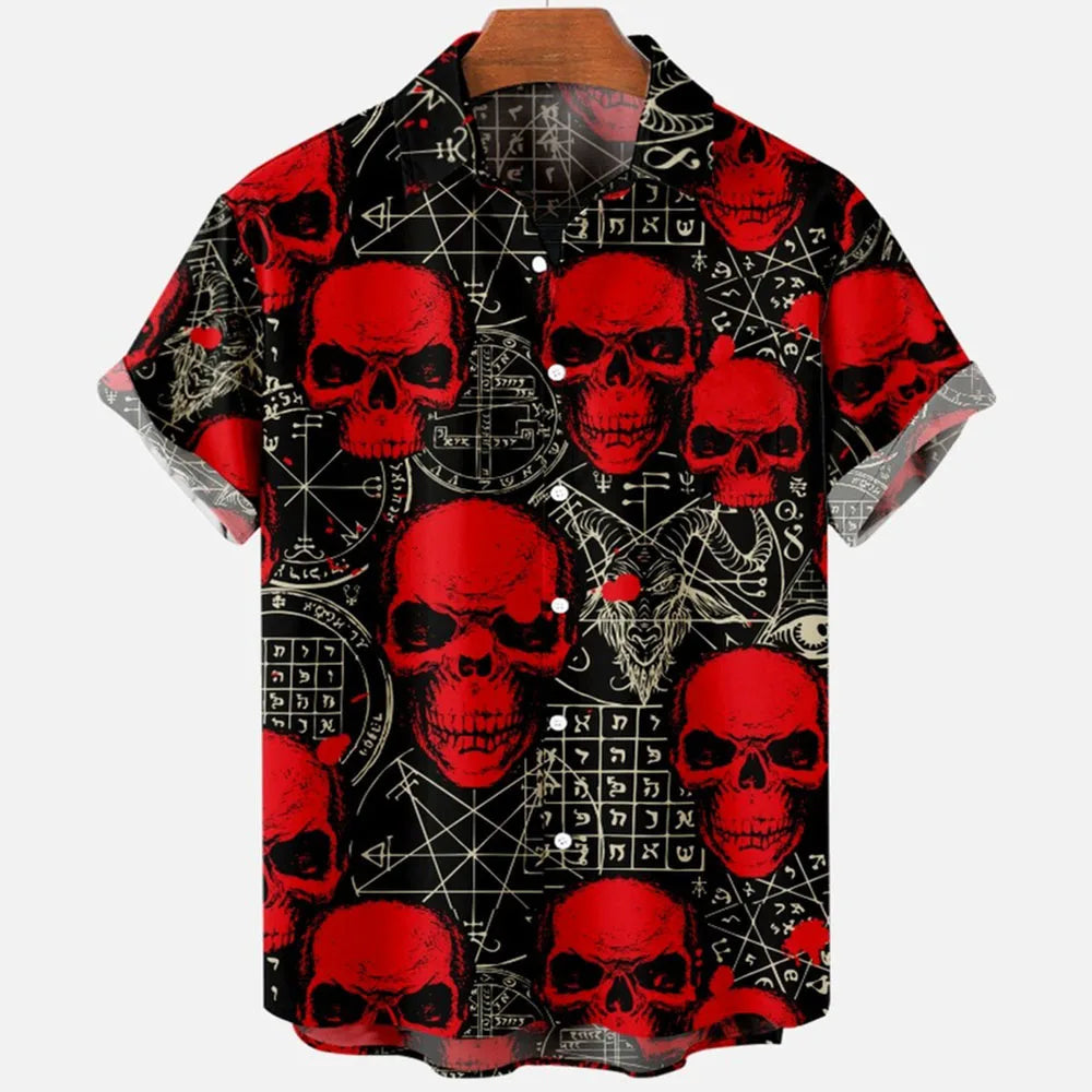 👹 The Demonic Abyss: Premium Men’s Horror 3D Printed Hawaiian Shirt – High-Definition Surreal Devil Graphic, Ultra-Breathable Performance Fabric, and Sophisticated Urban-Gothic Loose Fit Short-Sleeve Summer Button-Down (S-5XL) CS2024AQ702