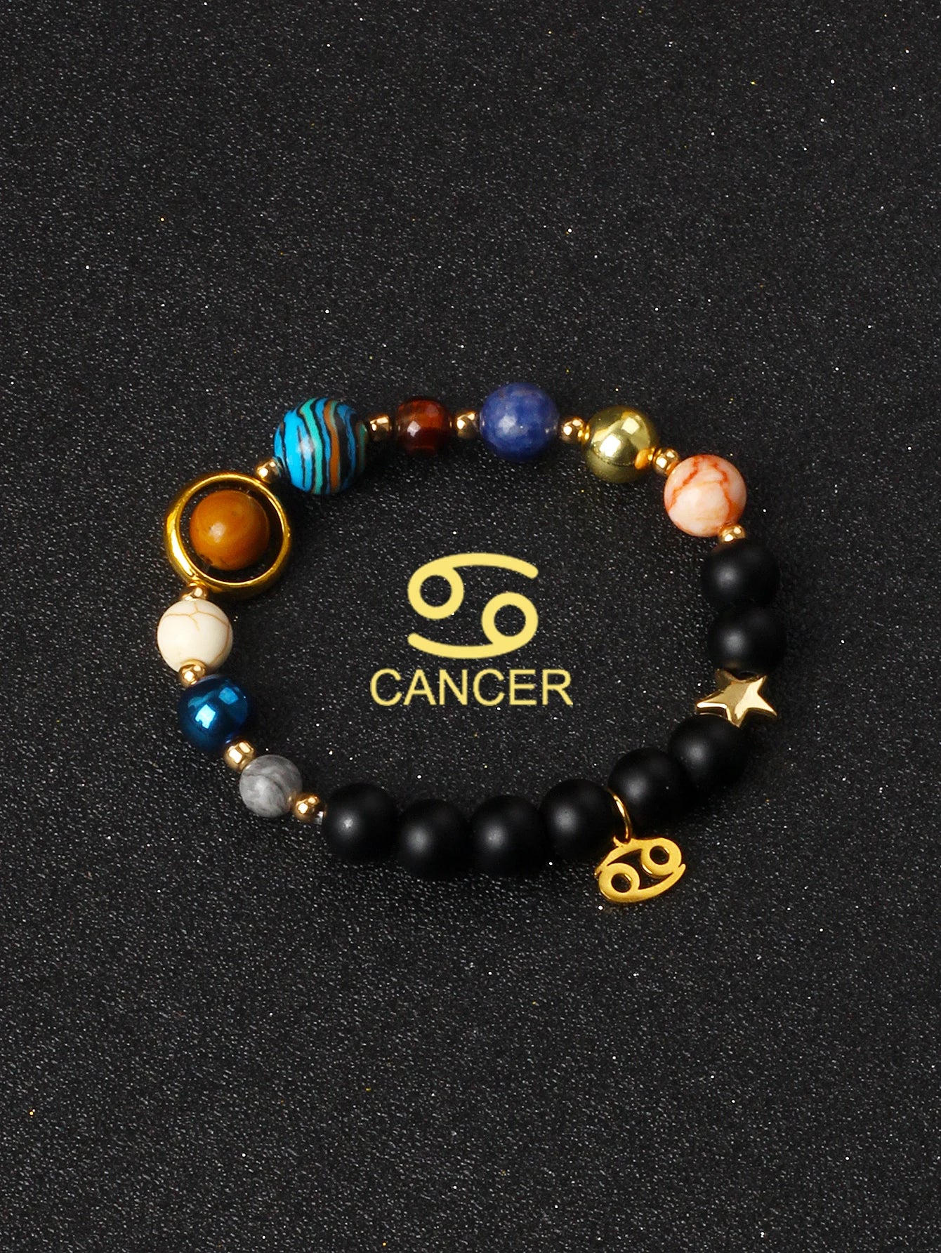 ✨ Eight Planets & 12 Constellation Bracelets – Natural Stone Universe Galaxy Solar System Jewelry – Featuring Libra, Virgo & Leo Designs 4Cancer