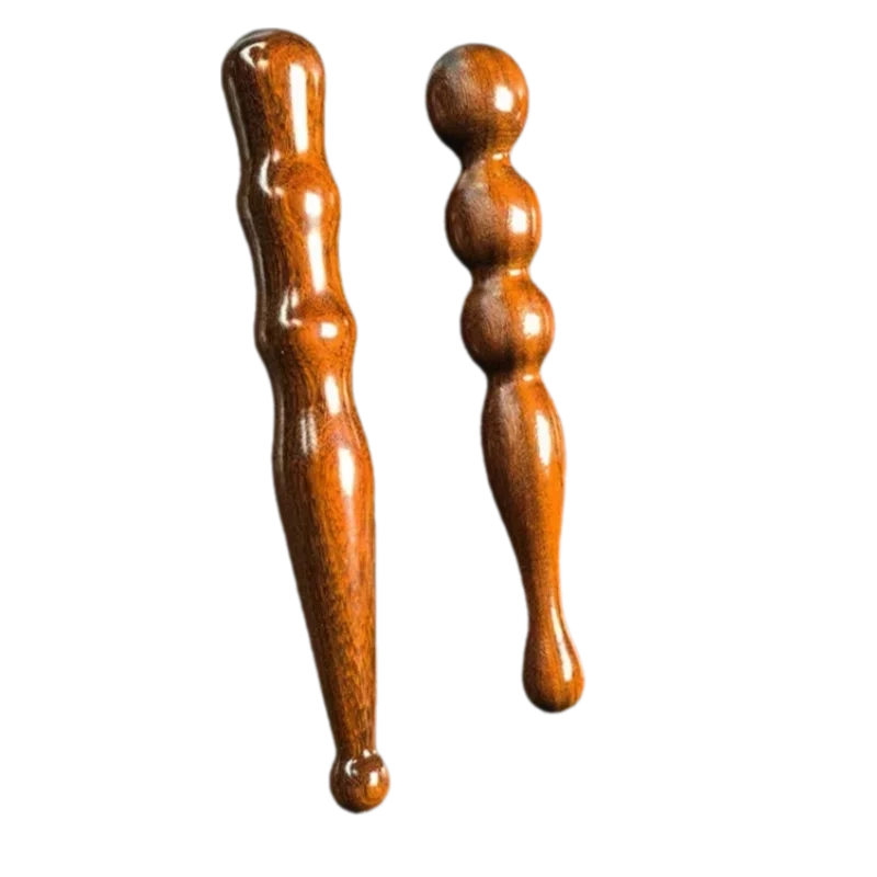 Wooden Acupoint Stick – Foot, Head, and Body Meridian Massage Tool for Acupoint Stimulation and Muscle Relaxation﻿ 2PCS-AB