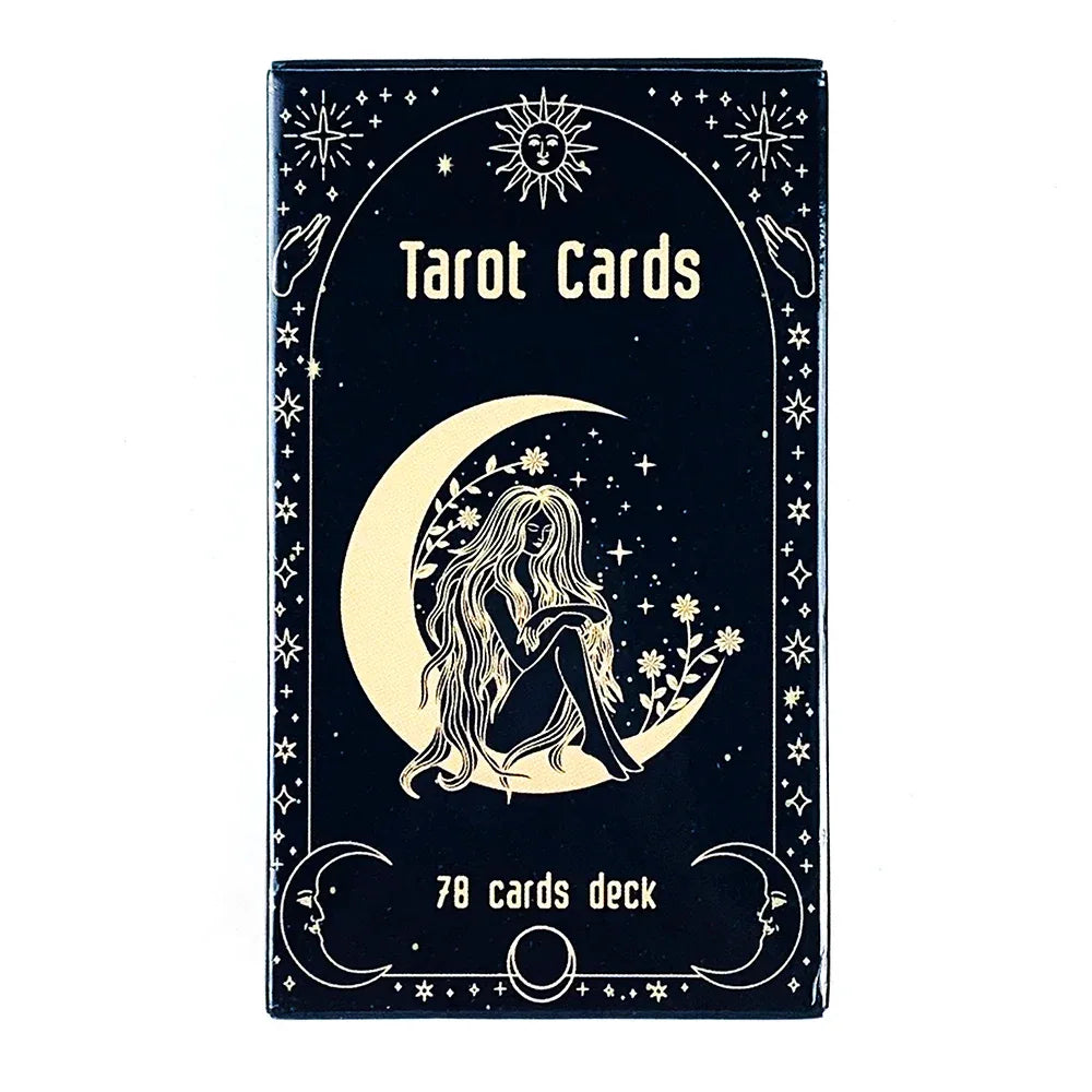 New Tarot Cards Deck - 78pcs Beginner's English Edition, Pocket Size for Divination & Board Games