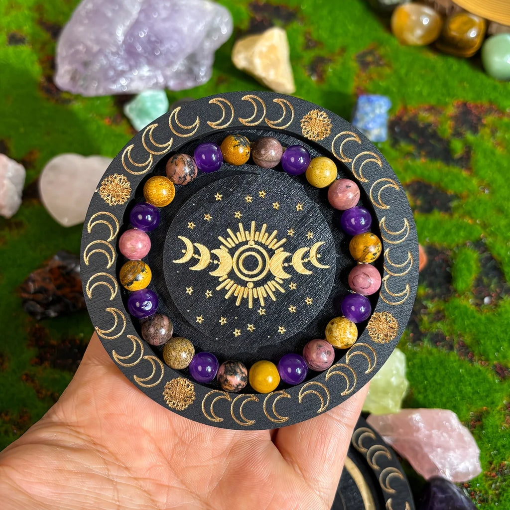 ✨ 8mm Handmade Natural Stone Beaded Bracelet – Enhances Love Fortune, Self-Confidence, and Personal Charm