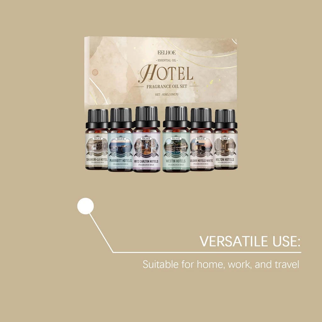 🌿 6 Flavors 10ml Essential Oils Set – Natural Aromatherapy for Diffusers, Humidifiers, and Home Wellness﻿