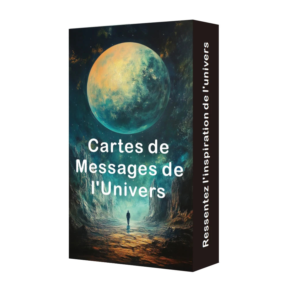 🔮 French Oracle Cards – Universe Messages Tarot Cards & Cosmic Wisdom Oracle Deck, 54 Cards, 12 × 7 cm