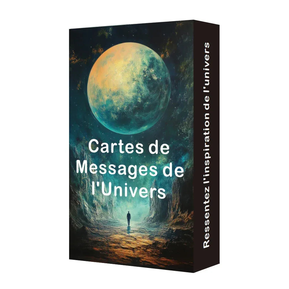 French Oracle Cards - Universe Messages Tarot Deck & Cosmic Wisdom Cards, 54 Cards, 12 × 7 cm
