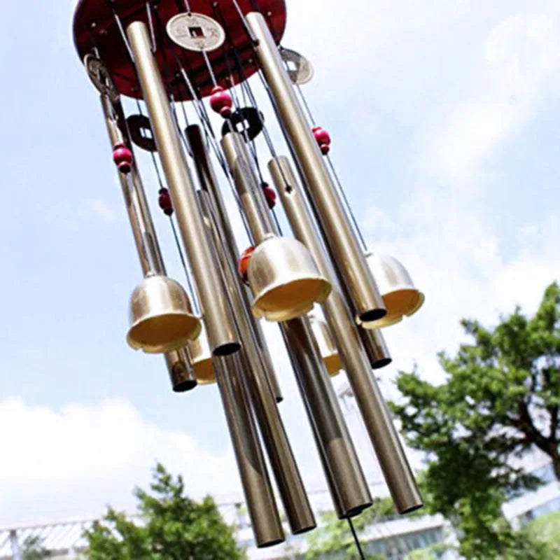 Handmade Metal Aluminum Tube Wind Chimes – Guardian Bell Home & Garden Wall Hanging with Hollow Tubes for Soothing Soundscapes