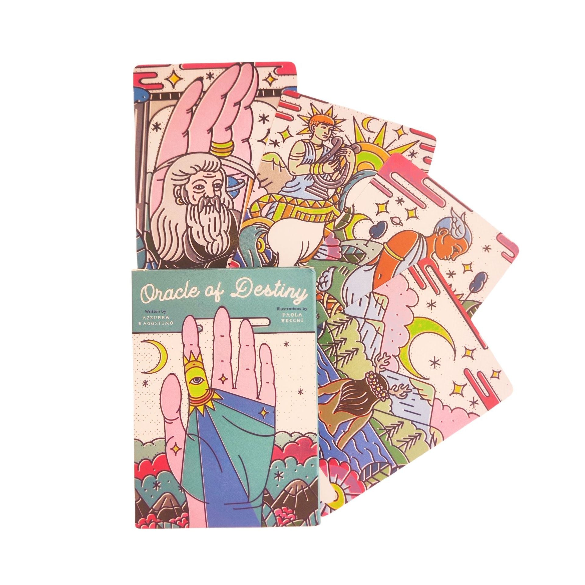 Oracle of Destiny – 50-Card English Vision Edition Oracle Deck for Divination & Party Games