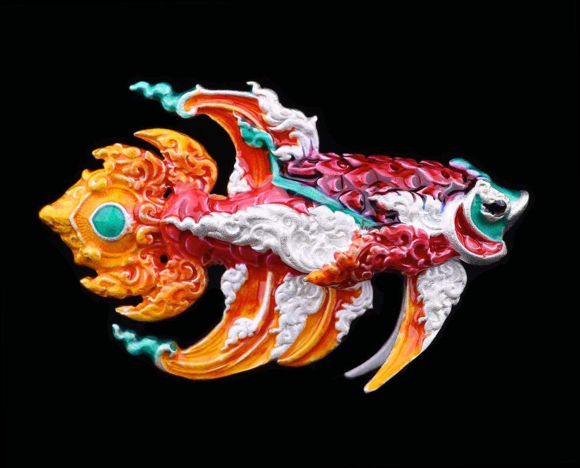 Ultimate Betta Fish Charm for Prosperity and Spiritual Protection by Luang Pu Yun รายการ.3