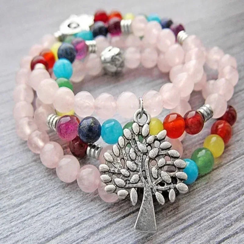 ✨ Turquoise & Onyx Mala Yoga Wrap Bracelet – 108 Prayer Beads Meditation Necklace for Spiritual Focus and Calm A3