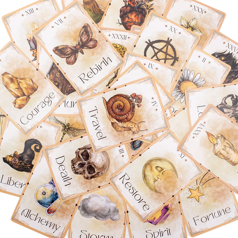 🎴 Mystic Journey Oracle Deck – 44-Card English Edition for Intuitive Guidance, Meditation, and Entertaining Family Play