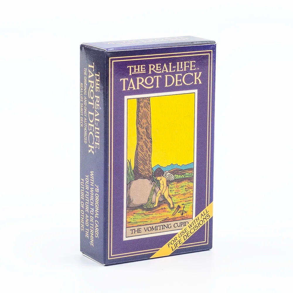 🌈 English Visions Tarot Deck – 78-Card Pocket-Sized Divination Deck for Intuitive Learning and Party Entertainment TK36K