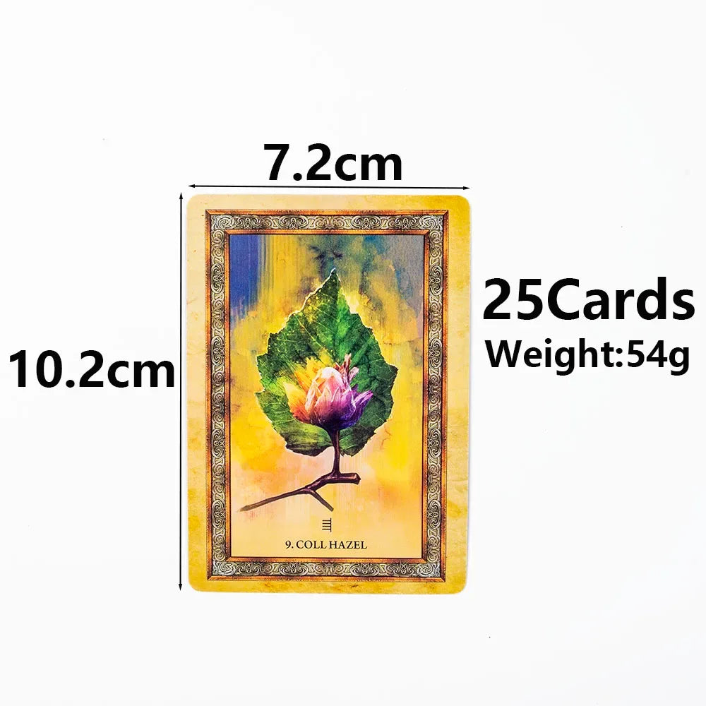 Celtic Tree Oracle Cards - 25 Card Deck with Guidebook for Insight and Guidance